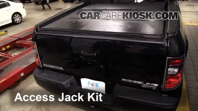 2013 Honda Ridgeline RTL 3.5L V6 Levantar auto Usar el gato para levantar el auto